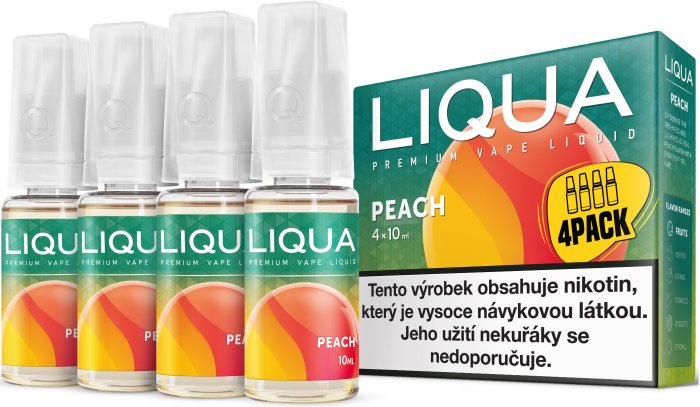 Ritchy Liqua Elements 4Pack Peach 4 x 10 ml 12 mg
