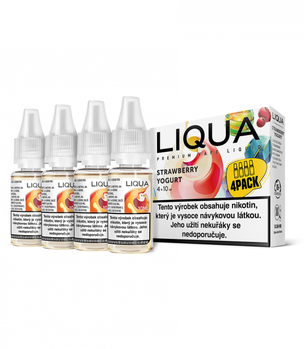 Ritchy Liqua MIX 4Pack Strawberry Yogurt 4 x 10 ml 3 mg