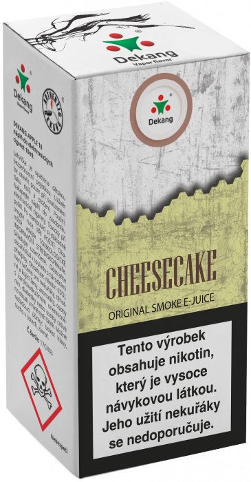 E-liquid Dekang Cheesecake (Tvarohový koláč) 10ml 3mg exp 2/26