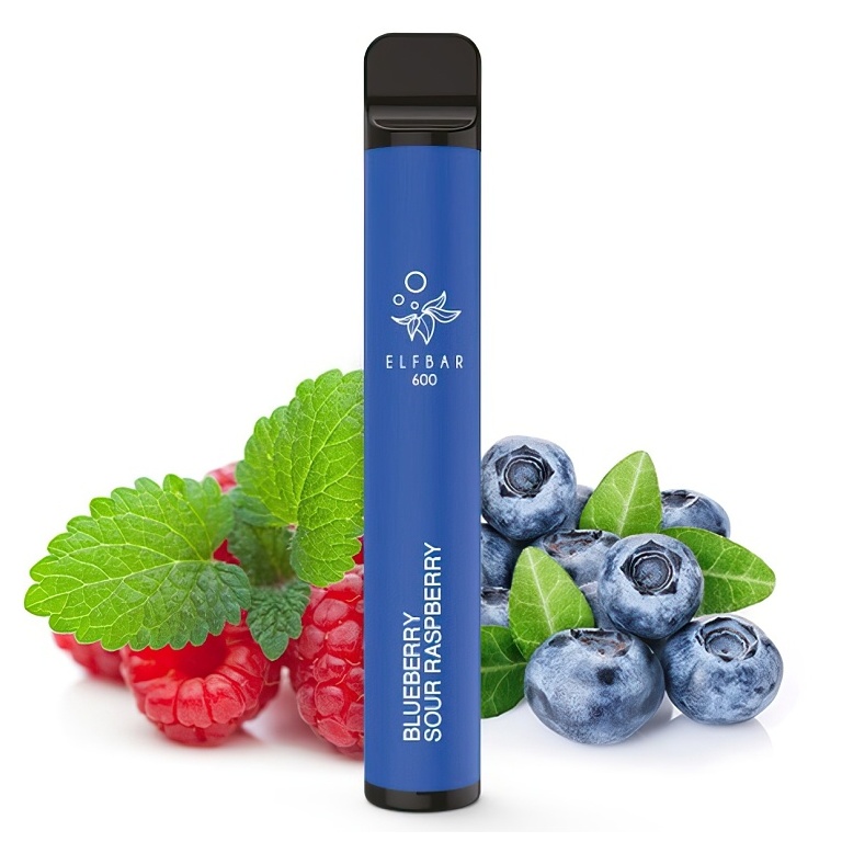 Elf Bar 600 Blueberry Sour Raspberry 20mg 550 mAh 1 ks