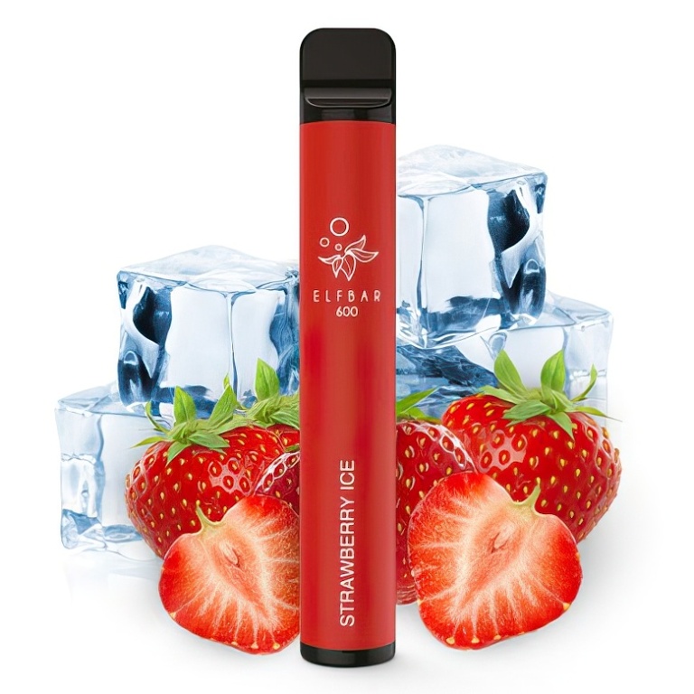 Elf Bar 600 Strawberry ICE 20mg 550 mAh 1 ks
