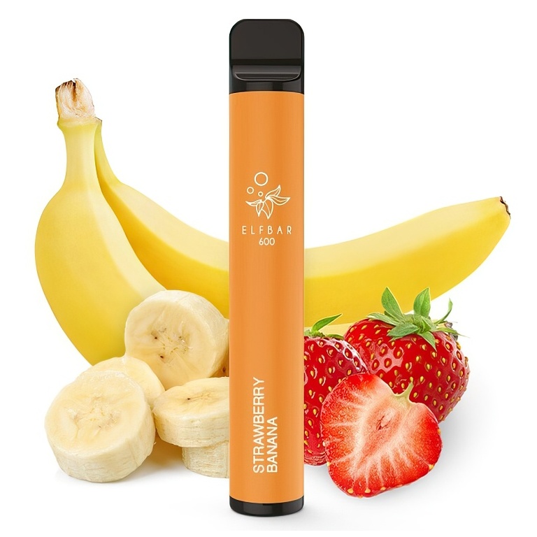 Elf Bar 600 Strawberry Banana 20mg 550 mAh 1 ks