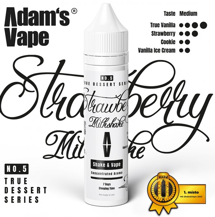 Adams vape S & V  Strawberry Milkshake 10 ml
