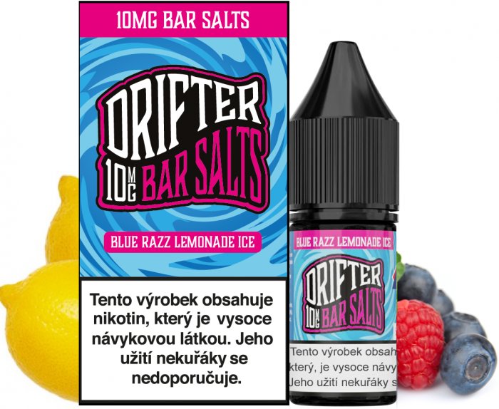 Drifter Bar Salts Blue Razz Lemonade Ice 10 ml 10 mg