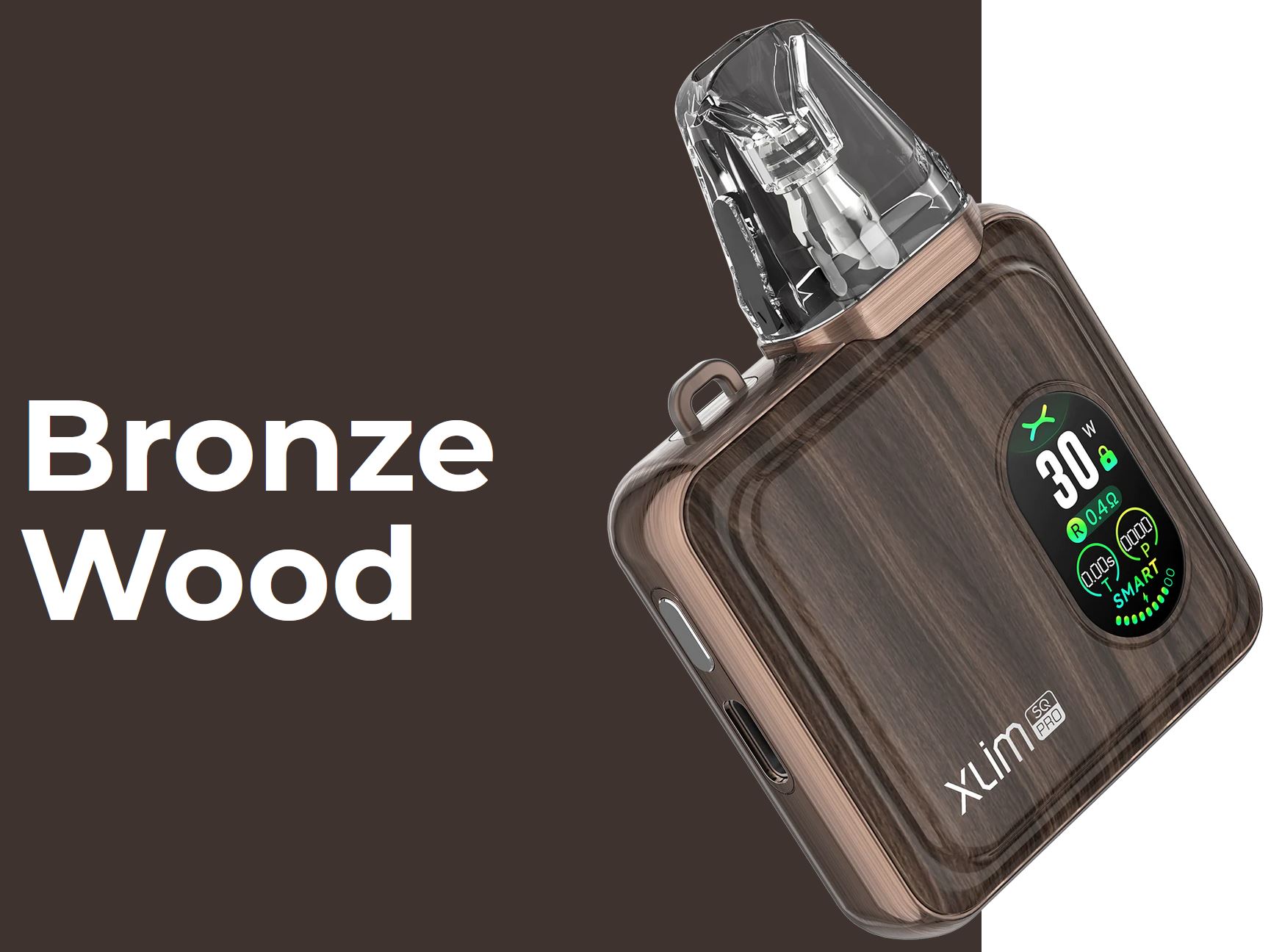 OXVA Xlim SQ Pro Pod Kit 1200 mAh Bronze Wood 1 ks