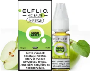 ELFLIQ Nic SALT Sour Apple 10ml 10mg