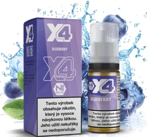 X4 Bar Juice - Borůvka (Blueberry) 10ml - 20mg
