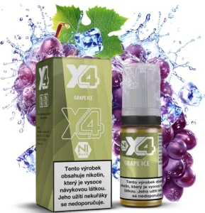 X4 Bar Juice - Chladivé hroznové víno (Grape Ice) 10ml - 20mg
