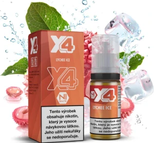 X4 Bar Juice - Chladivé liči (Lychee Ice) 10ml - 20mg