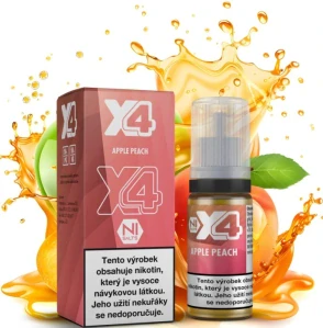 X4 Bar Juice - Jablko a broskev (Apple Peach) 10ml - 20mg