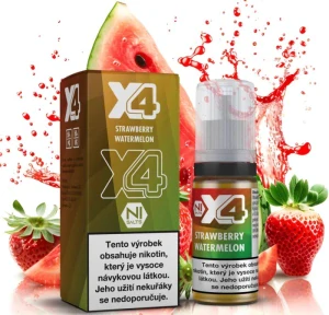 X4 Bar Juice - Jahoda a meloun (Strawberry Watermelon) 10ml - 20mg