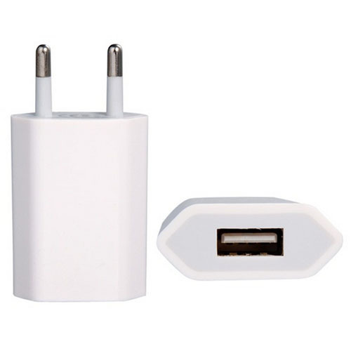 USB adaptér 230V - 5V/500mA USB Black