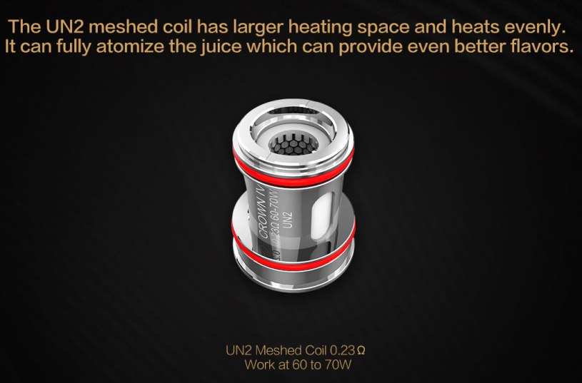 Uwell Crown 4 UN2 Mesh žhavicí hlava nerez 0,23ohm