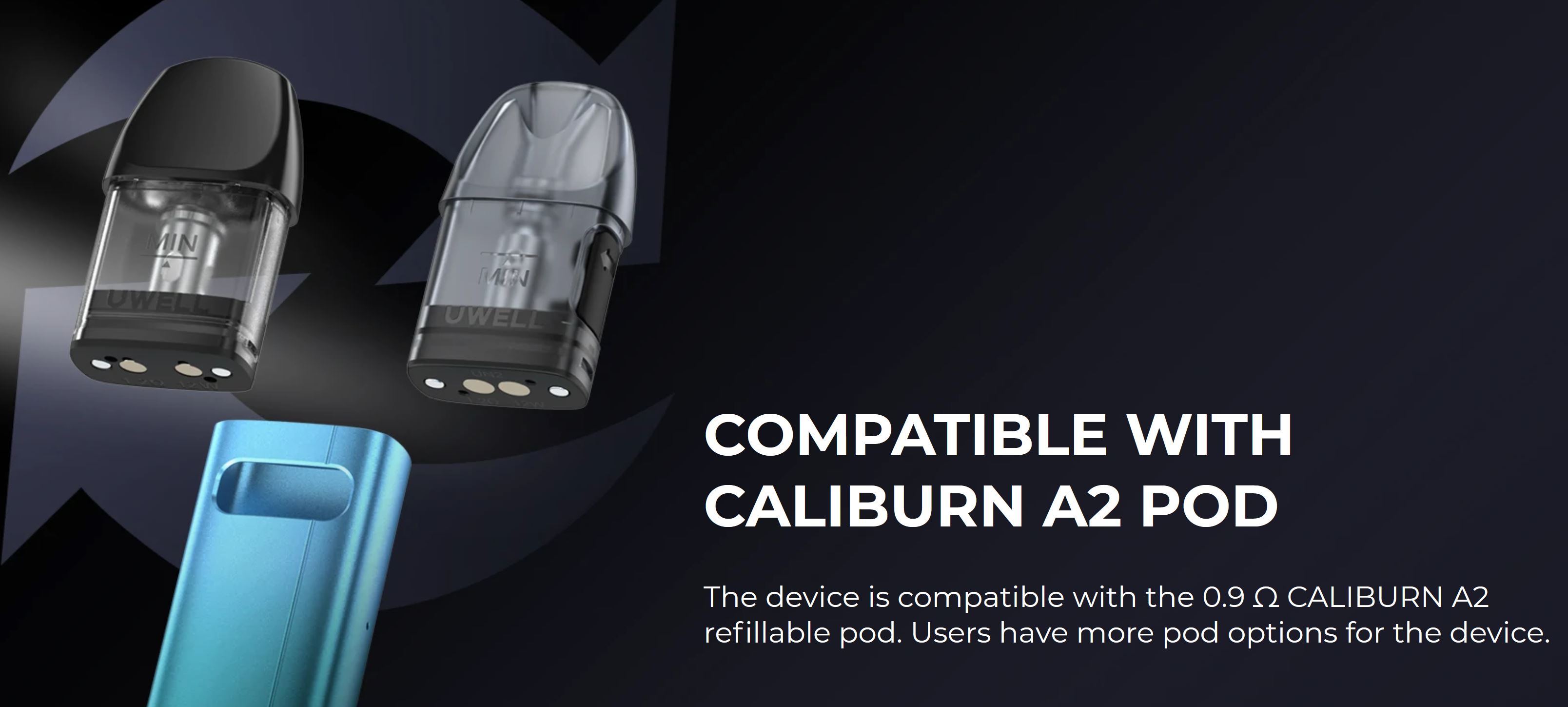 Uwell Caliburn A2 cartridge UN2 Meshed-H 2ml 1,2ohm
