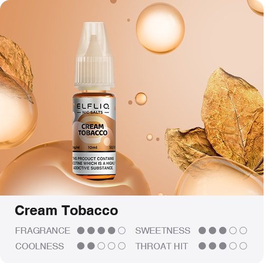 ELFLIQ Nic SALT Cream Tobacco 10ml 20mg