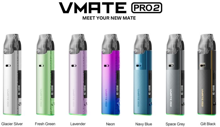 VooPoo VMate Pro 2 Pod 1500 mAh Glacier Silver 1 ks