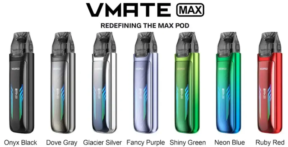 VooPoo VMATE MAX Pod Kit 1200 mAh Dove Gray 1 ks