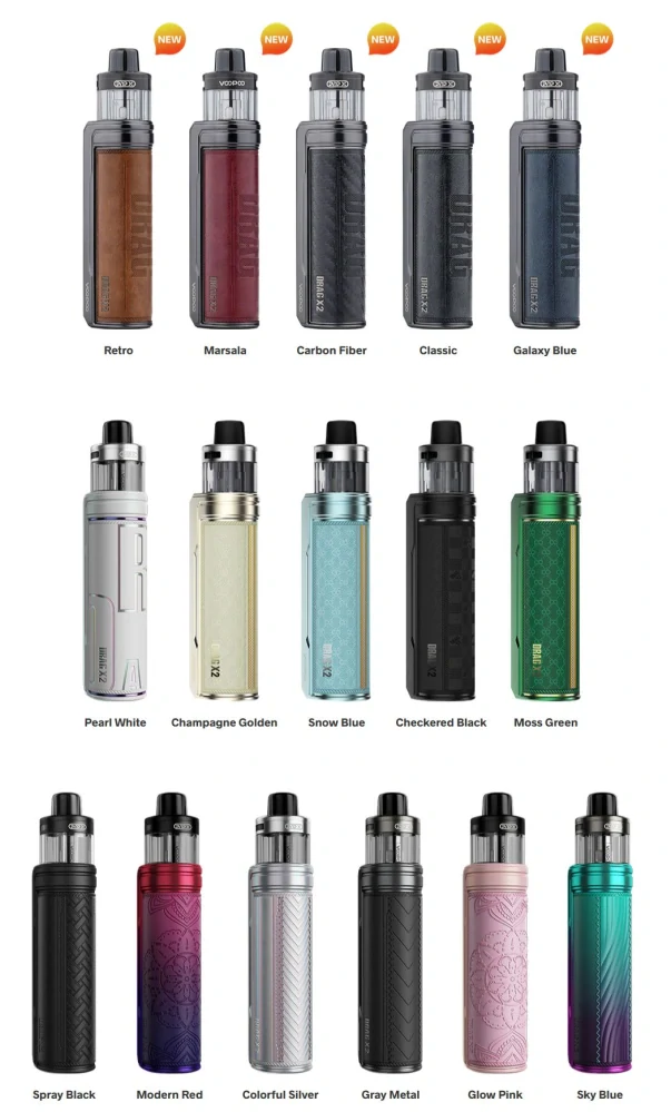 VOOPOO Drag X2 Mod Pod 80W Full Kit Marsala 0 mAh 1 ks