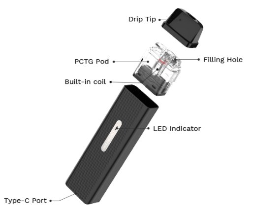 Vaporesso XROS Mini Pod 1000 mAh Black 1 ks