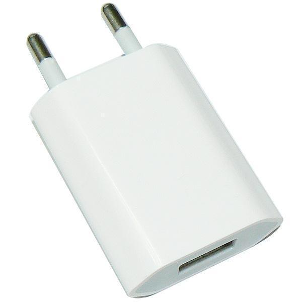 USB adaptér 230V - 5V/500mA USB Black