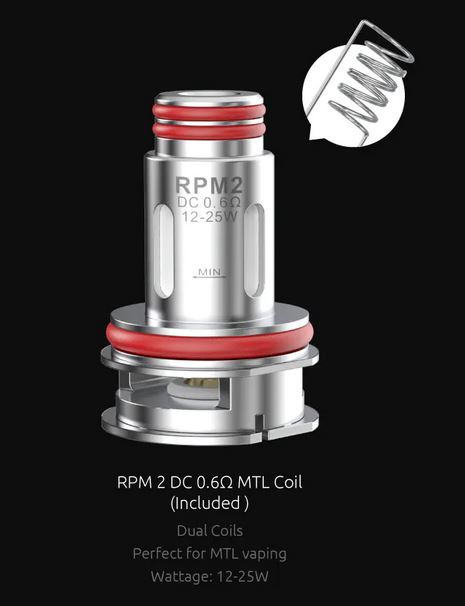 Smoktech RPM 2 DC MTL žhavicí hlava 0,6ohm nerez 1ks