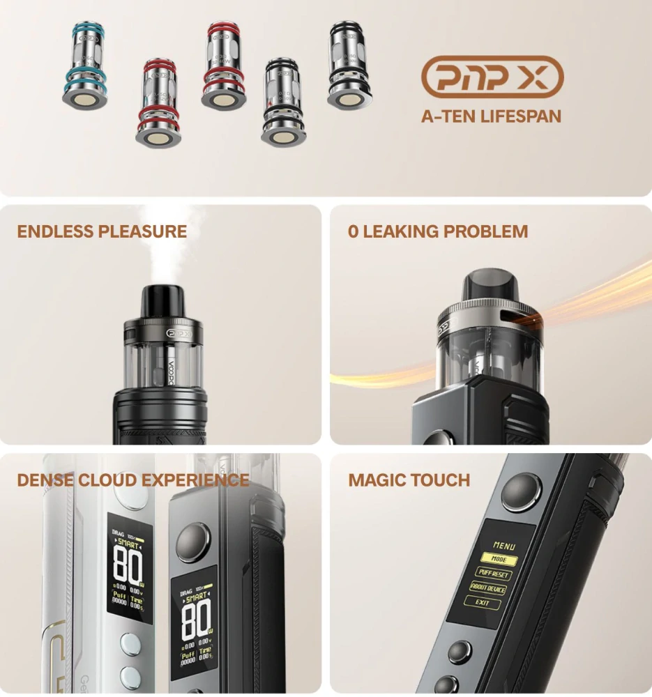 VOOPOO Drag X2 Mod Pod 80W Full Kit Marsala 0 mAh 1 ks