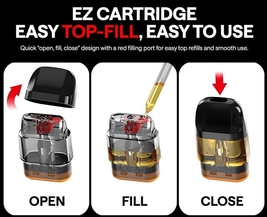 OXVA Xlim EZ Pod Top Fill cartridge 2ml 0,4 ohm