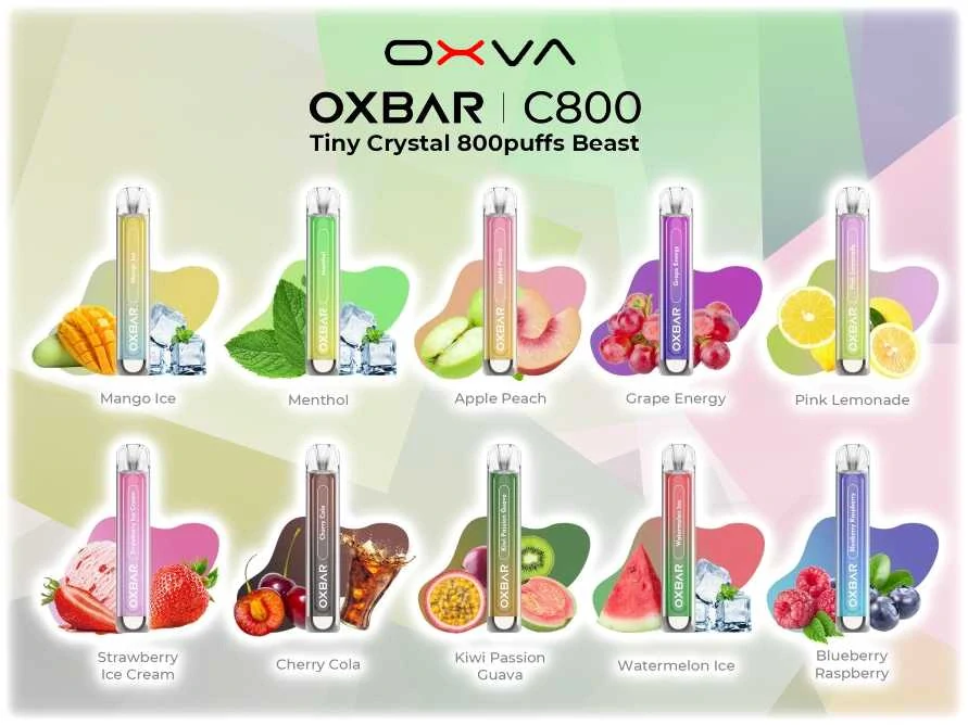 OXVA OXBAR C800 Pineapple Apple Pear 16 mg 800 potáhnutí 1 ks