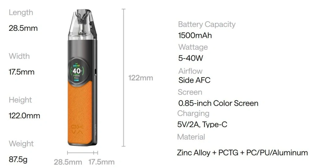 OXVA NeXLIM Pod Kit 1500mAh Chequered Gray 1ks
