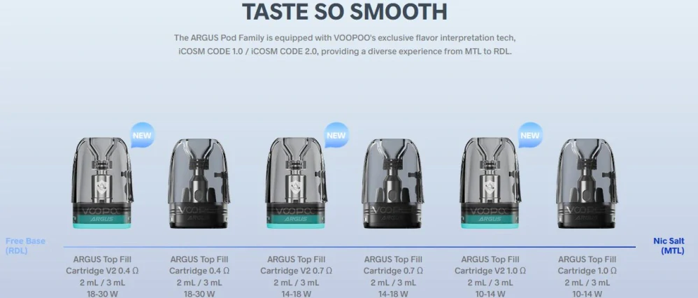 VOOPOO Argus Pod V2 cartridge 0.4 ohm