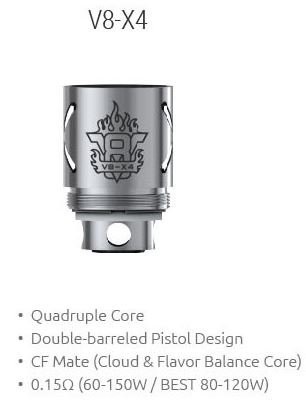 Smoktech TFV8 V8-X4 žhavicí hlava 0,15ohm