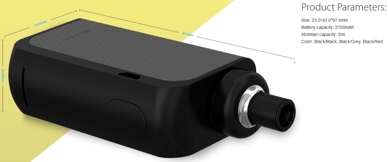 Joyetech eGo AIO Box Grip 2100mAh černá 1ks