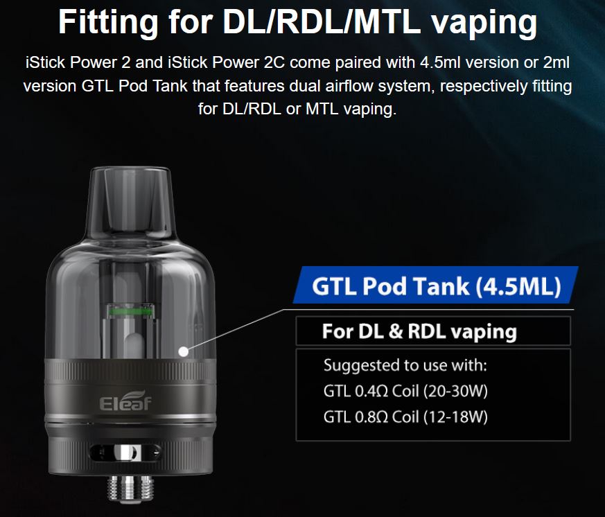 iSmoka Eleaf iStick Power 2 80 W full Kit Grip Black 5000 mAh 1 ks