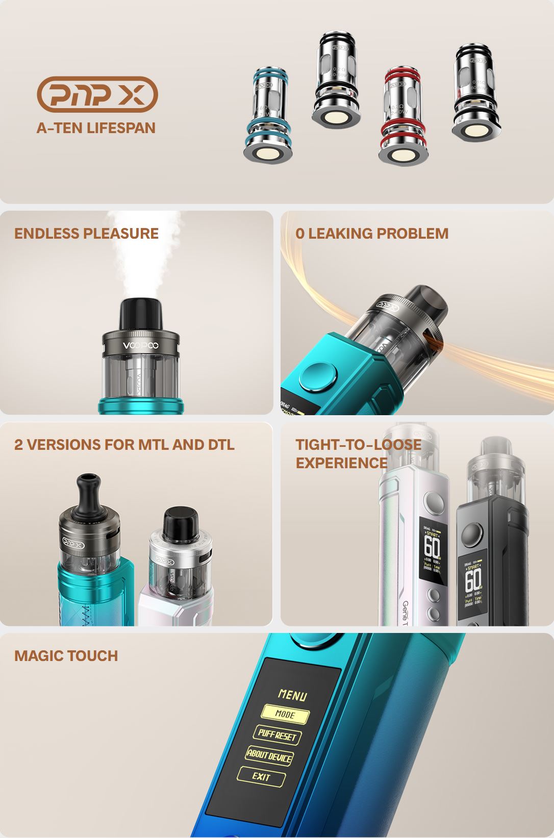 VooPoo Drag S2 Pod Kit 2500 mAh Spray Black 1 ks