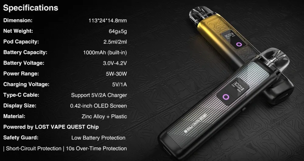 Lost Vape Ursa Nano Pro 2 1000 mAh Purple Mecha 1 ks