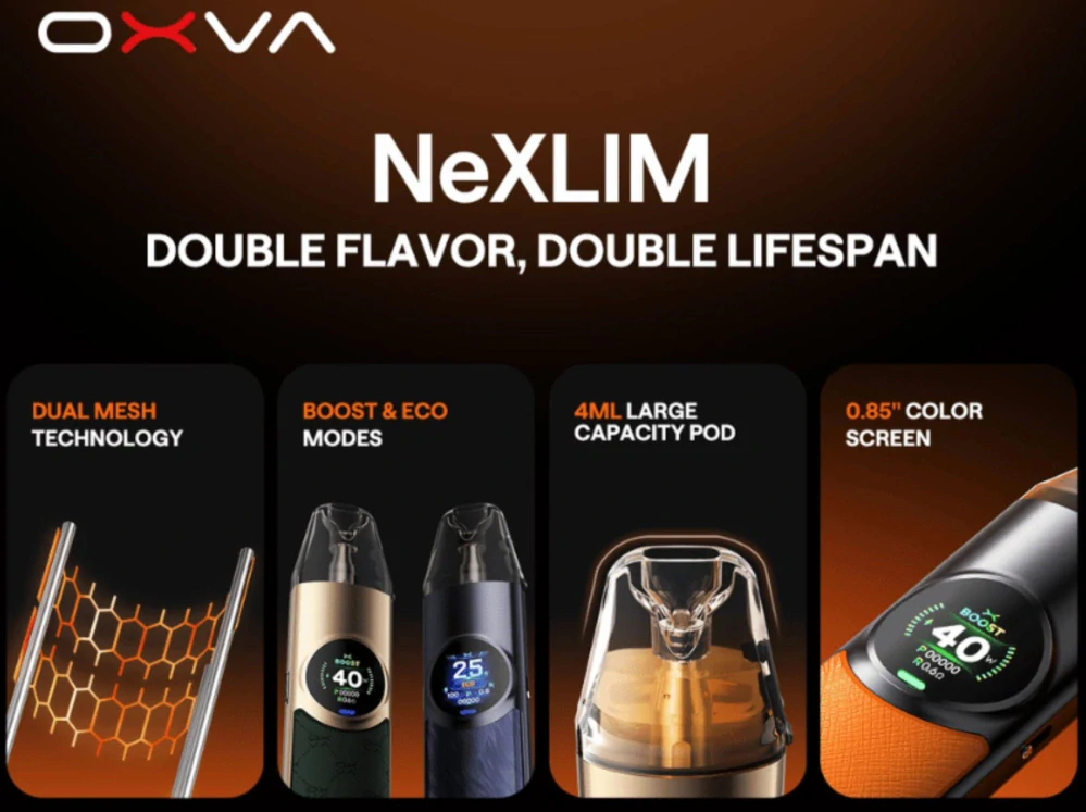 OXVA NeXLIM Pod Kit 1500mAh Chequered Gray 1ks