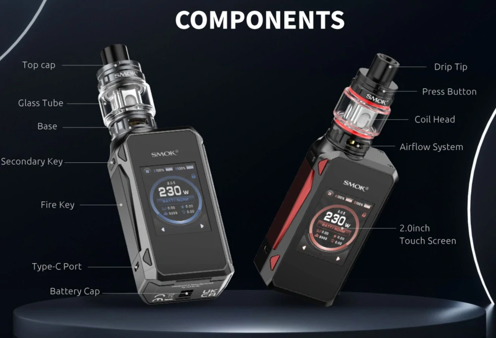 Smoktech G-Priv 4 230W grip Full Kit Black
