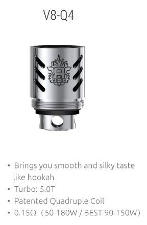 Smoktech TFV8 V8-Q4 žhavicí hlava 0,15ohm