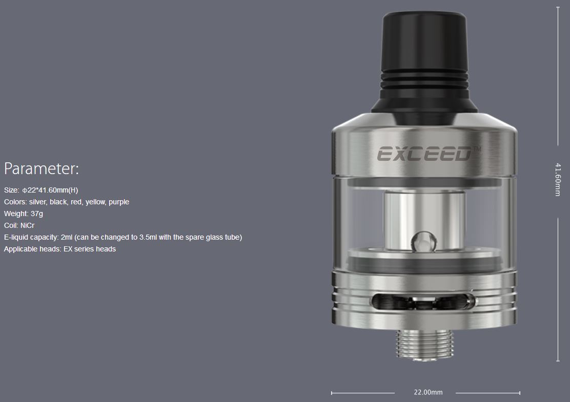 Joyetech Exceed D22 Clearomizér black 2ml