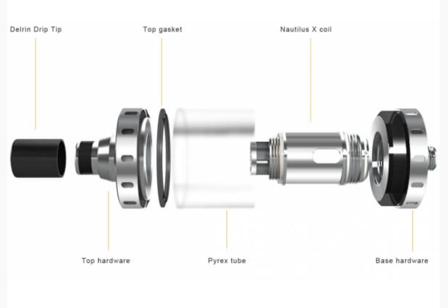 aSpire Nautilus X clearomizer černý 2ml