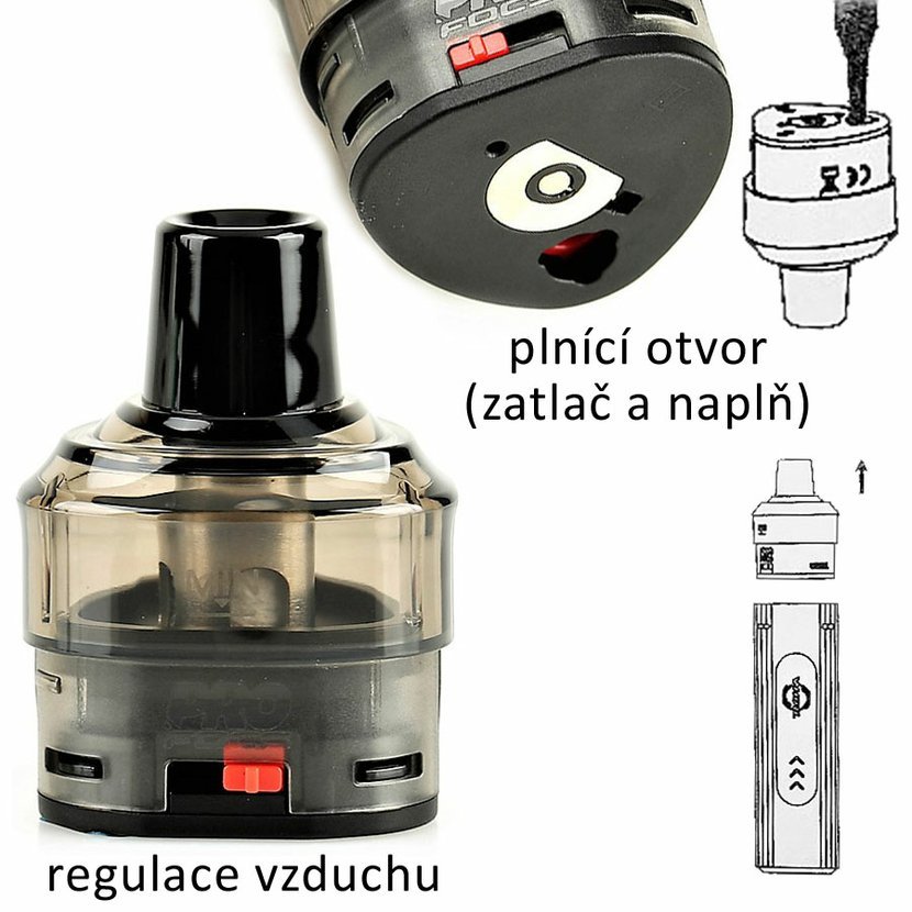 Uwell Whirl T1 Pod cartridge 3ml 0,75ohm