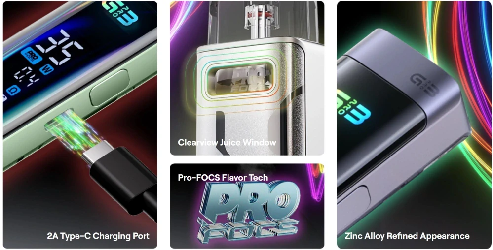 Uwell Caliburn G3 Pro 1000 mAh Midnight Black 1 ks