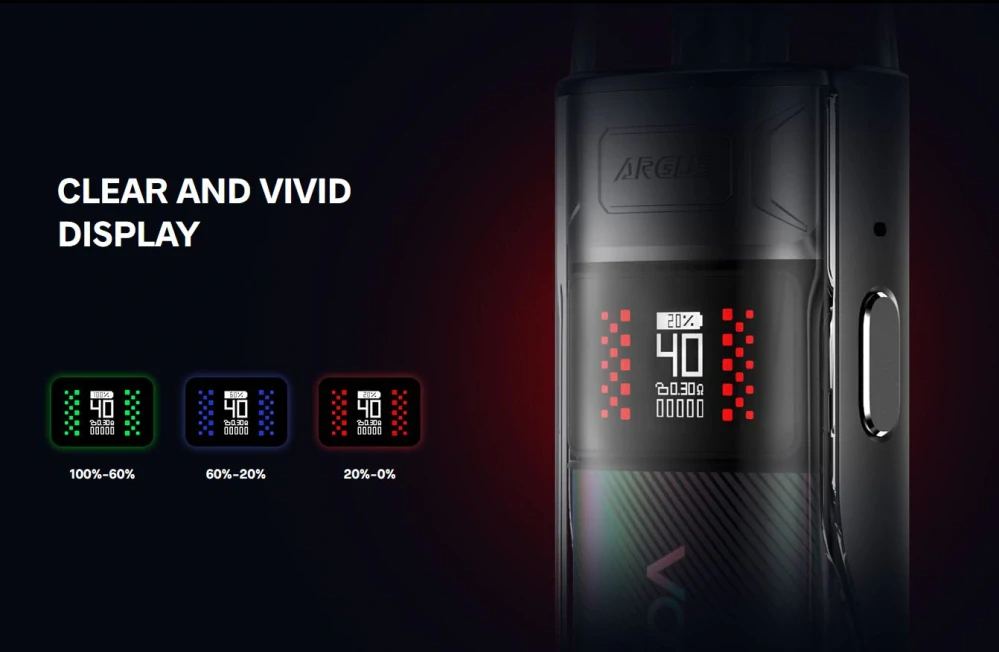 VooPoo Argus E40 1800 mAh Spray Black 1 ks