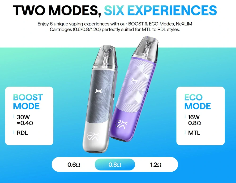 OXVA NeXLIM GO Pod 1800 mAh Silky Black 1 ks