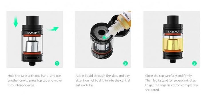 Smoktech TFV8 Baby clearomizer 7 Color - ze sady