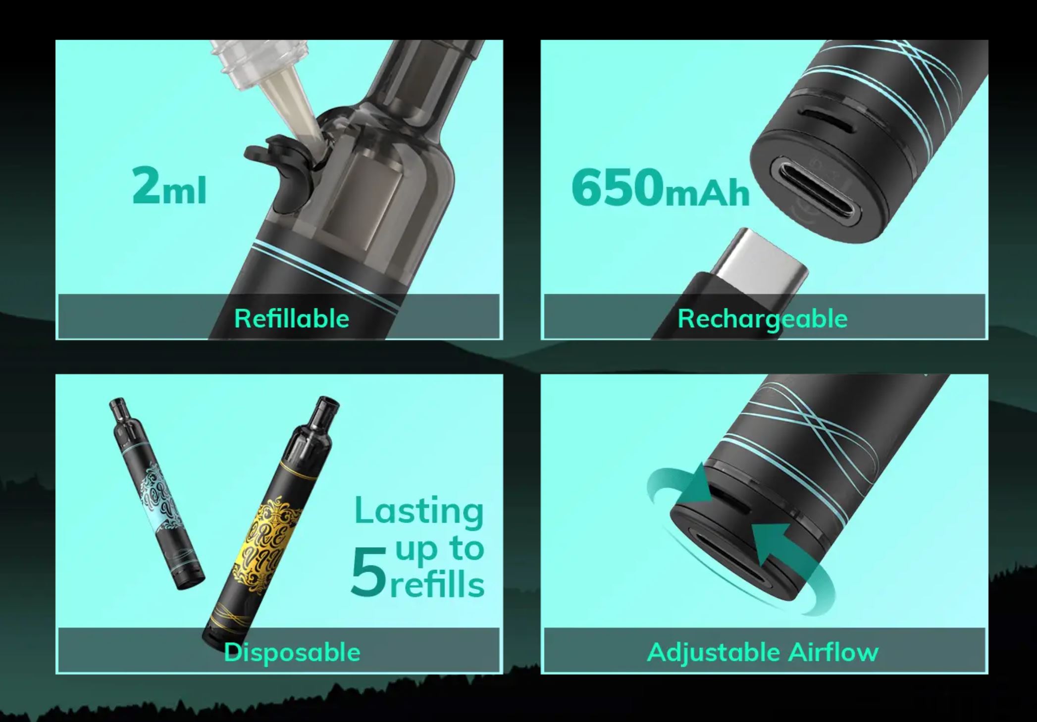 Eleaf Iore Vino Pod Kit 650 mAh Green 1 ks