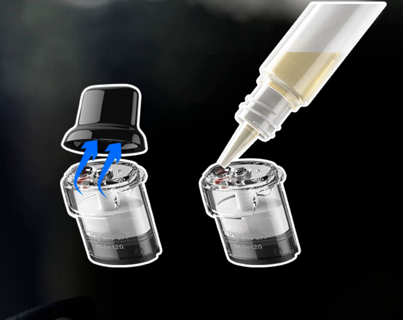 Joyetech WideWick AIR elektronická cigareta 800 mAh Blue 1 ks