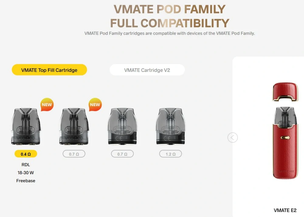 VooPoo VMATE E2 Pod Kit 1500 mAh Urban Camo 1ks