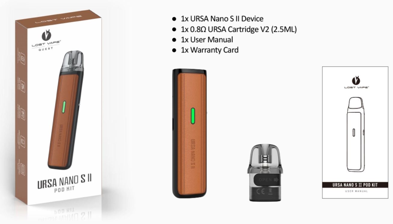 Lost Vape Ursa Nano S 2 Pod 1000 mAh Mint 1 ks