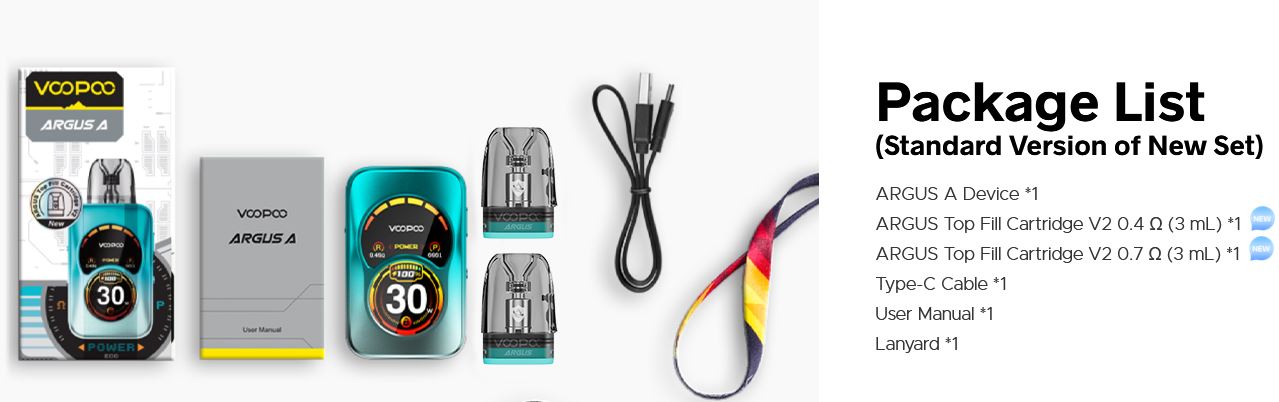 VOOPOO Argus A Pod 1100 mAh Racing Green 1 ks